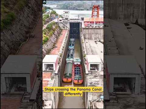 Ships crossing the Panama Canal differently | பனாமா கால்வாயை வித்தியாசமாக கடக்கும் கப்பல்கள் 🤔👈