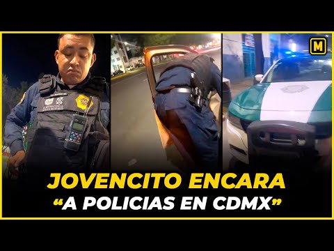 Jovencito les pone un «Estate Quieto» a Policías en CDMX