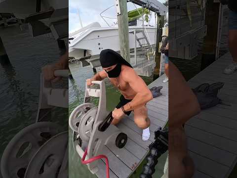 CATCHING SHARK WITH HOSE