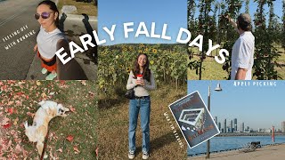 Cozy Early Fall Vlog 🍂 Apple Picking, Autumn Reading, Running Slump!