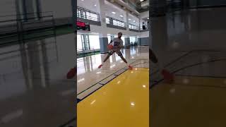 off catch dribble move into shot