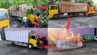 Perbaikan Truk Fuso Rongsok Sebelum dan Sesudah 