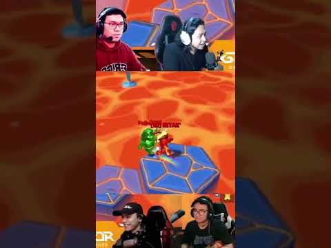 1 vs 1 BJ RETAK VS REYJU DI MAP FINAL LAVA LAND 😱 #stumbleguys #shorts