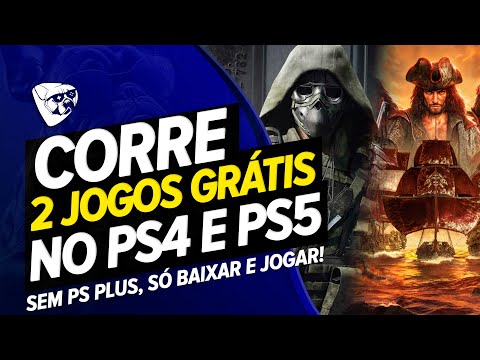 CORRE! 2 JOGOS GRÁTIS NO PS4 e PS5 AGORA! SEM PS PLUS, SÓ BAIXAR e JOGAR!