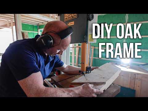 LET'S START THE OAK TIMBER FRAME! - Corner braces and cutting tenons