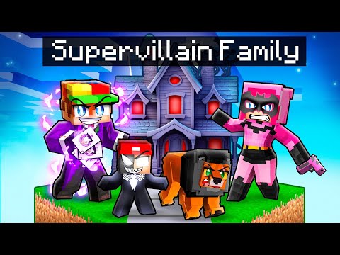 Having a SUPERVILLAIN FAMILY in Minecraft!