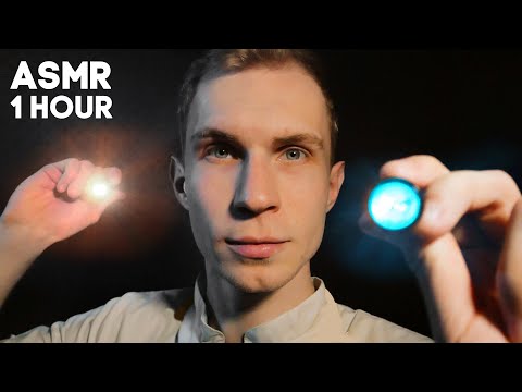 1 Час Проверки Глаз — АСМР 😴 [Фонарик,  Массаж, Рейки, Прикосновения]
