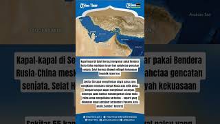🇷🇺🇨🇳 Takut Diserang Rudal Iran, Kapal-kapal di Selat Hormuz menyamar pakai Bendera Rusia-China