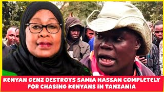 KENYAN GENZ DESTROYS SAMIA HASSAN COMPLETELY FOR CHASING KENYANS IN TANZANIA 