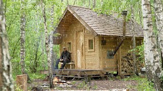 thunder and rain in my log cabin , restoring the camp after theft