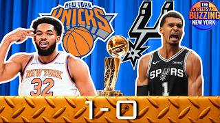 KNICKS 1-0 OVER SPURS Reaction! Game 1 WIN! NBA Finals buzz, KAT Panther, Lion Hart, Brunson💎