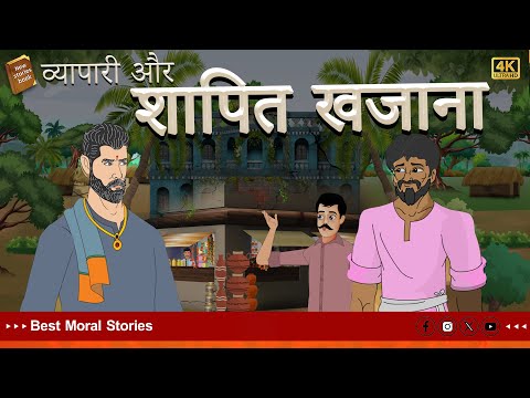 hindi stories - व्यापारी और शापित खजाना - Stories in Hindi - Hindi Moral Stories - Hindi Kahaniya