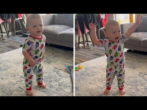 Baby dances to Bruno Mars, shows off adorably impressive moves