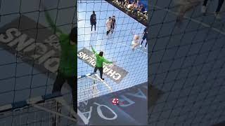 a brilliant behind-the-back pass beautifully cushions it in mid-air and finishes a true masterpiece