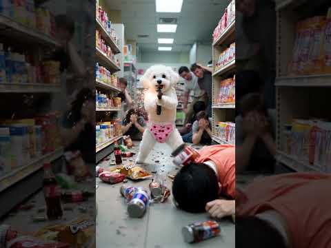 The naughty puppy caused a big disaster#funny #dog #cute #dogshorts #dogs #animals