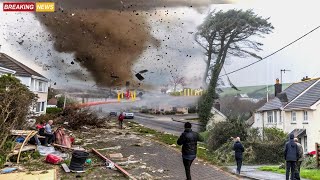 Moments When Rare Tornado Hits Puerto Varas, Chile! Residents Panicked and Ran for Their Lives!