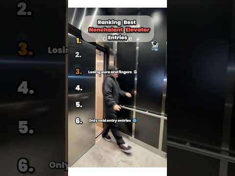 Entries That Are Nonchalant 😂 #shorts #fyp #compilation #elevator