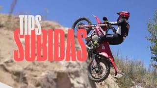 La base para hacer buenas subidas en moto