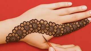 Very beautiful stylish back hand mehndi design l Easy mehndi design l Mehndi ka design l Mehndi