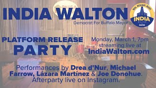 India Walton for Mayor: Platform Release Party