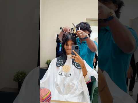 Njan short hair aaki💇‍♀️🤣 | haircut & reactions🤣 | thejathangu😉 #Shorts