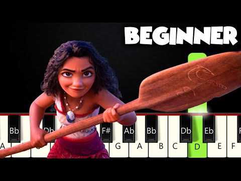 Beyond - Moana 2 | BEGINNER PIANO TUTORIAL + SHEET MUSIC by Betacustic