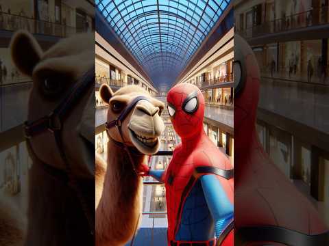 🐪 تحدي سباق الجمال! 🏁 البيت الذهبي 🏠✨ هل والد سبايدرمان سيفوز؟ 🏆🔥 #شورت