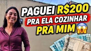 Parei uma desconhecida na rua e paguei R$200 para ela cozinhar para mim
