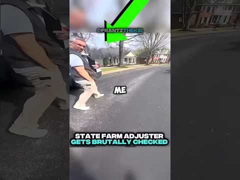 STATE FARM ADJUSTER GETS BRUTALLY EXPOSED 😳 #shorts