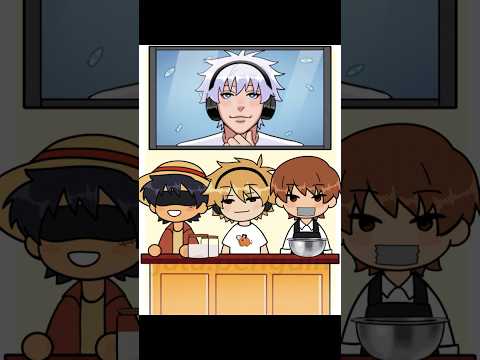 Baking a cake #gojo #denji #luffy #lightyagami