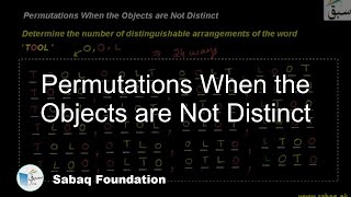 Permutations When the Objects are Not Distinct