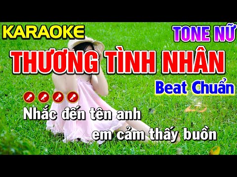 Thương Tình Nhân Karaoke Bolero Nhạc Sống Tone Nữ ( BEAT CHUẨN ) | Nàng Thơ Karaoke