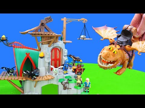 Wir fliegen mit dem Drachen über die Burg