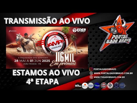 VAQUEJADA AO VIVO | ARENA JAMPA | 4ª ETAPA CIRCUITO ESTRELAS EQUIVITA