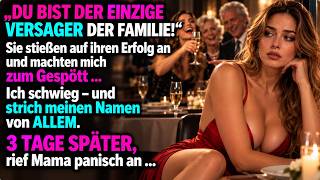 „Du bist der einzige Versager der Familie!“ – 3 Tage später rief meine Mutter panisch an…