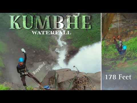 Exploring Kumbhe Waterfall Rappelling | Best Trekking Of Maharashtra Ever, Experience In 4K