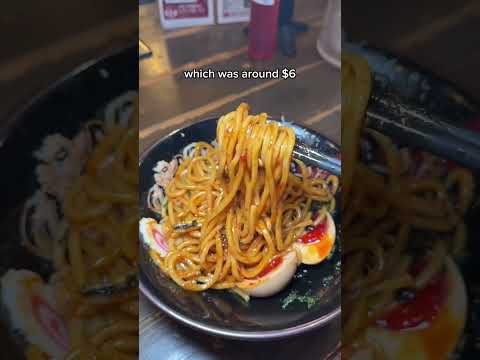 Best cheap eats in Tokyo for Tsukemen and Abura Soba at Mitaseimen