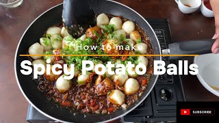 EASY SOUR & SPICY POTATO BALLS RECIPE #recipe #cooking #chinesefood #potatorecipe #spicyfood #snack
