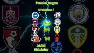 Premier League Score Predictions Brighton vs Chelsea | Burnley vs Man City | EPL Matchday Prediction