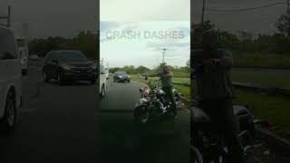 biker flees the scene  @crashdashes