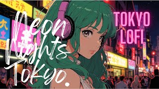 [Playlist] Neon Dreams Tokyo | Synthwave Lofi Playlist | Futuristic Night Beats  | Study Work BGM