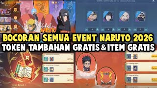 BOCORAN EVENT NARUTO 2026 ! TOKEN NARUTO GRATIS, BORDER, BATTLE EMOTE GRATIS, SKIN NARUTO TRIAL !!