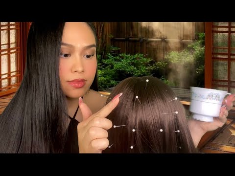 ASMR Giving U Scalp Scratch, Acupuncture, Ear Cleaning In Japan | Neck Massage & Attention |Roleplay