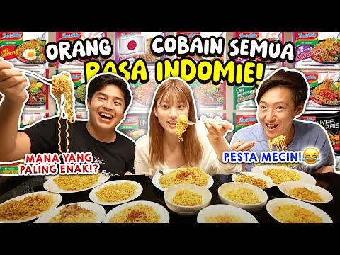 COBA SEMUA RASA INDOMIE GORENG BARENG HITOMI & YUSUKE!!