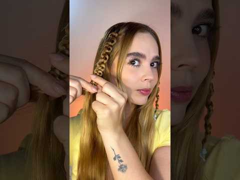 Peinado con trenza serpiente o zig zag! Solo necesitas saber hacer una trenza de 3, #hairtutorial