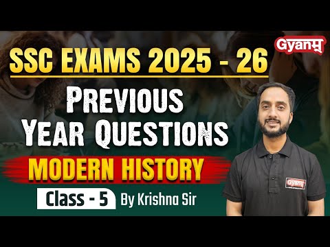 SSC Exams 2025 | History PYQs Solved - 5🔥 | General Studies Must-Watch for Tier 1 & Tier 2 | Gyanm