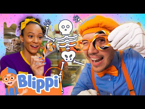 Blippi & Meekah Make Sweet Trick-or-Treat Candy | BEST OF BLIPPI TOYS | Educational Videos for Kids