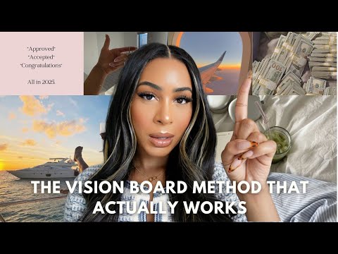 how to make VISION BOARD that ACTUALLY WORKS (mine always come true) step-by-step guide + tips ✍🏽