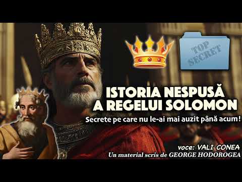 Istoria nespusă a Regelui Solomon * Secrete pe care nu le-ai mai auzit până acum!