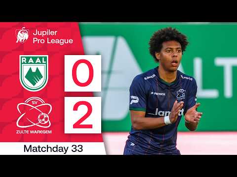 Resumen del partido RAAL La Louviere - Zulte Waregem
